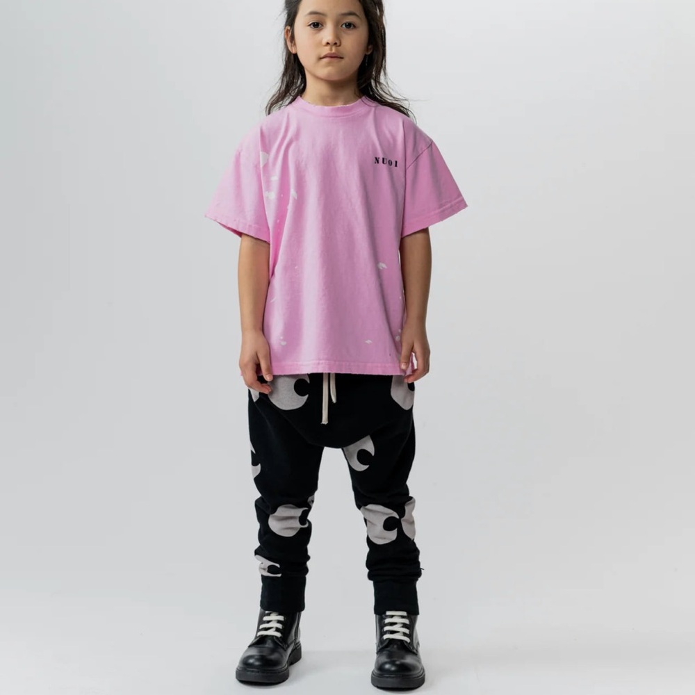 Nununu Sper Pink Splash Splash Kids T-Shirt Die 3-4 Years Nwt Crewneck